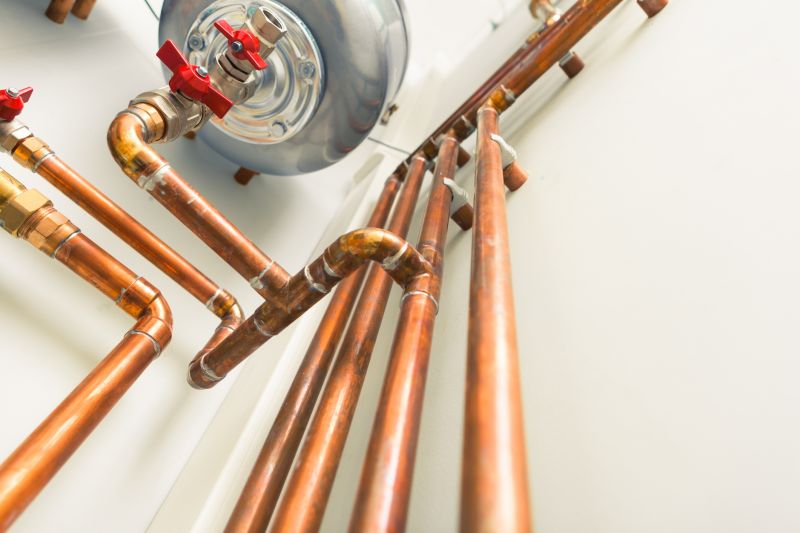 Completed Copper Plumbing System