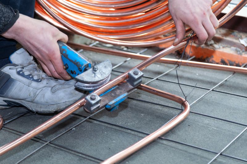 Copper Pipe Installation in Spring